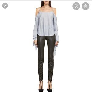 Bcbg maxazria faux-leather leggings XXS nwt